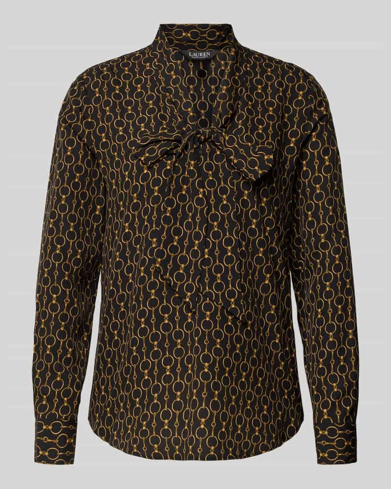 Ralph Lauren Regular Fit Schluppenbluse Modell 'YILVRAY Black