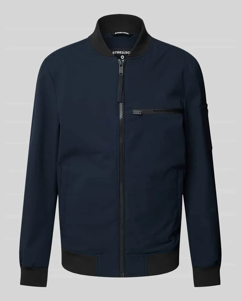 Strellson Jacke mit Leistentaschen Modell 'CLEARWATER Marine