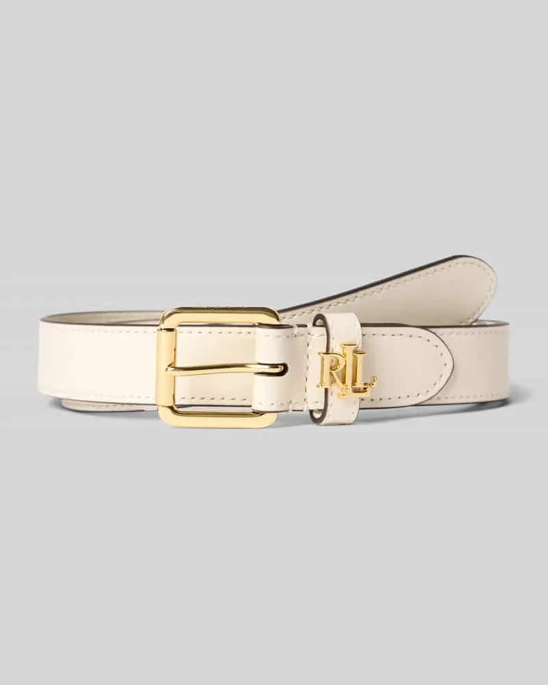 Ralph Lauren Gürtel aus Rindsleder mit Label-Applikation Weiss