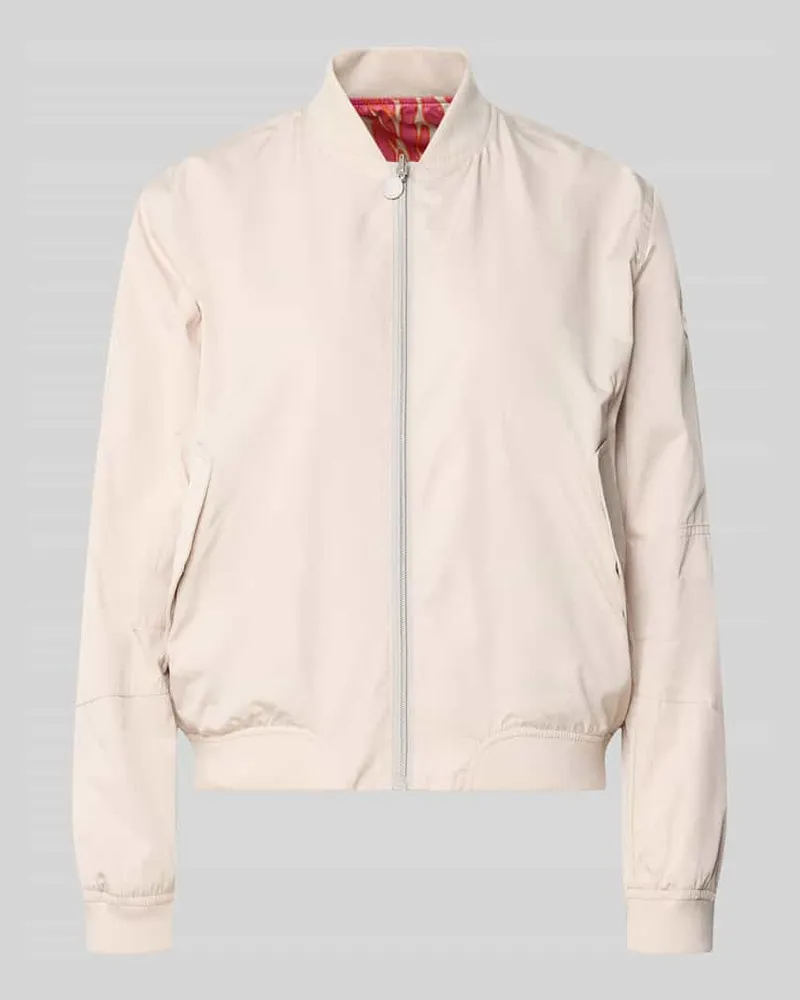 Frieda & Freddies Regular Fit Bomberjacke mit Stehkragen Modell 'Brooklyn Ecru