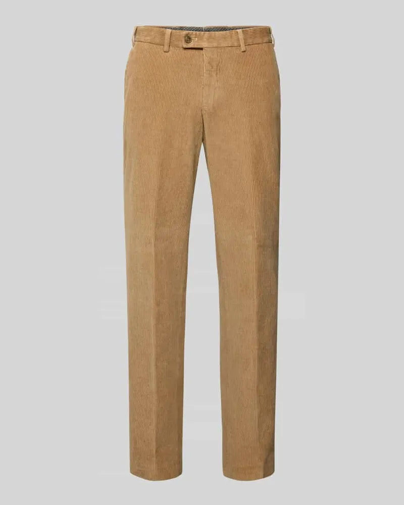 Hiltl Regular Fit Cordhose mit Seitentaschen Modell 'PARMA Camel