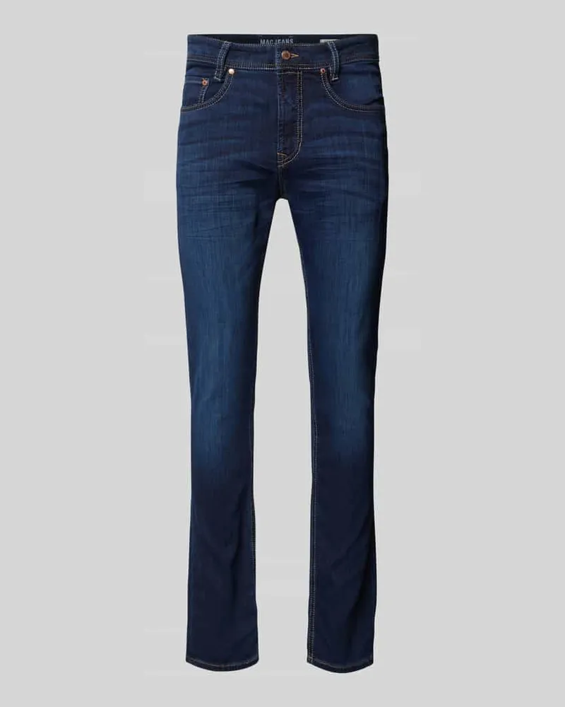 MAC Jeans Jeans im 5-Pocket-Design Modell 'ARNE Dunkelblau
