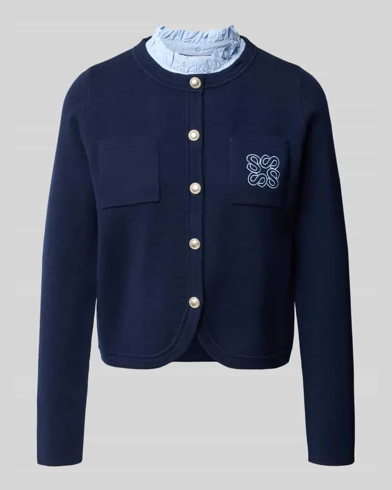 Suncoo Strickjacke im 2-in-1-Look Modell 'GEOLA Marine
