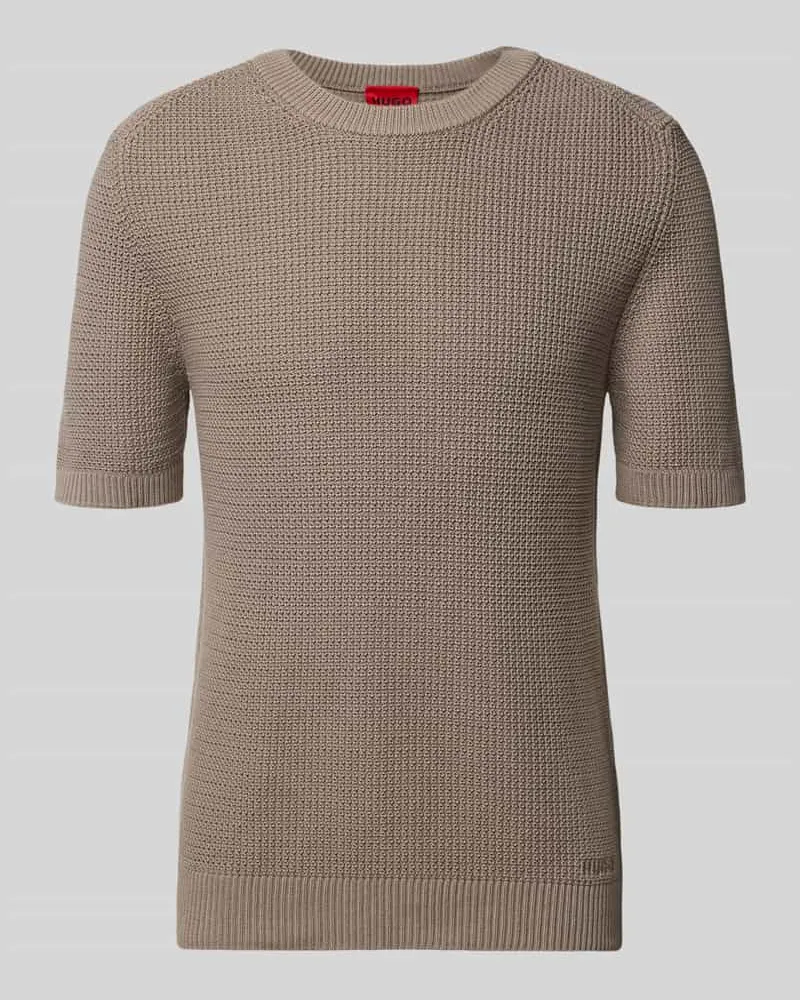 HUGO BOSS Regular Fit T-Shirt aus reiner Baumwolle Modell 'SAFFON Hellbraun