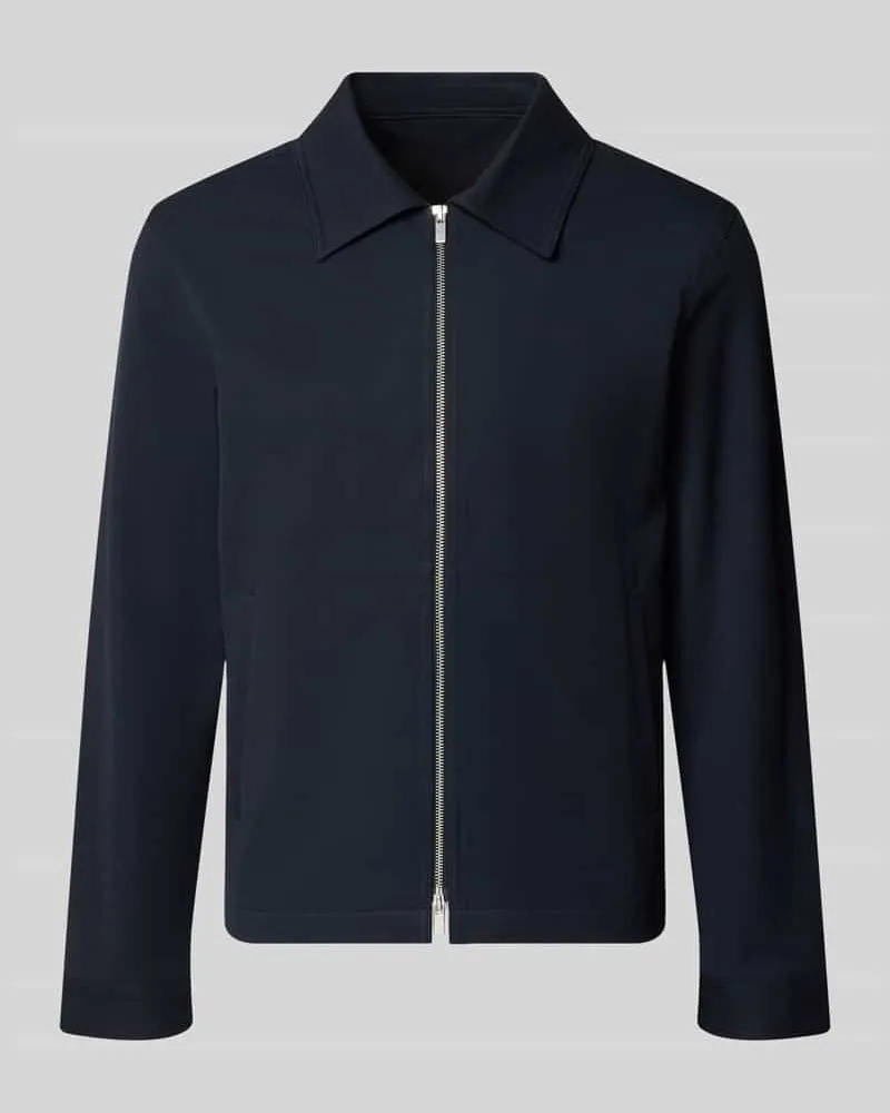 Selected Regular Fit Blouson mit Viskose-Anteil Modell 'REGULAR Marine