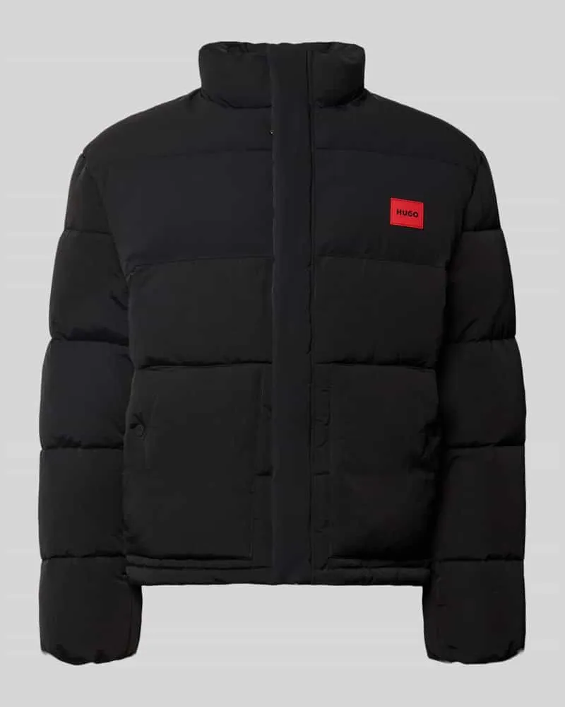 HUGO BOSS Daunenjacke mit Logo-Patch Modell 'BALTO2642 Black