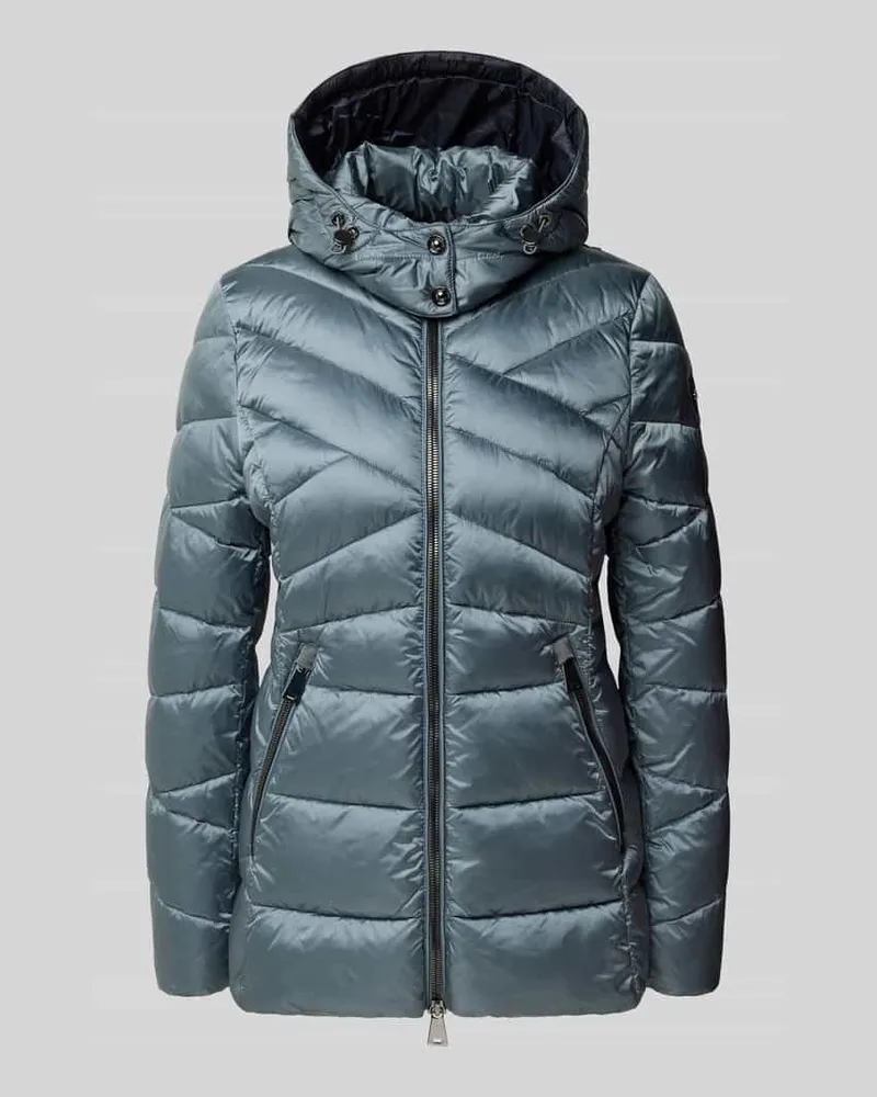 Gil Bret Regular Fit Steppjacke mit abnehmbarer Kapuze Rauchblau