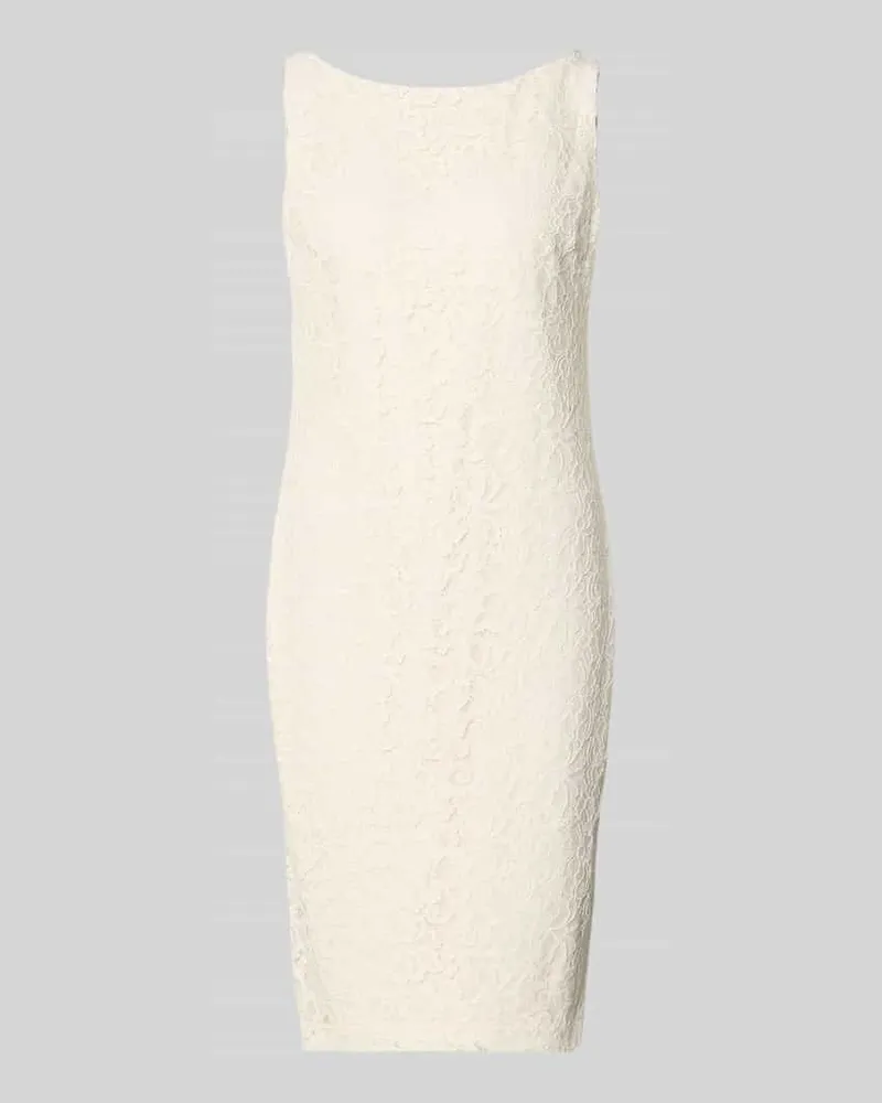 Ralph Lauren Enganliegendes Cocktailkleid aus Viskose-Mix mit Baumwoll-Anteil Beige