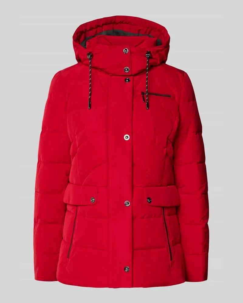Gil Bret Steppjacke mit Reißverschlusstaschen Rot