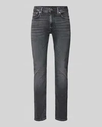 Tommy Hilfiger Slim Fit Jeans im 5-Pocket-Design Modell 'BLEECKER Hellgrau