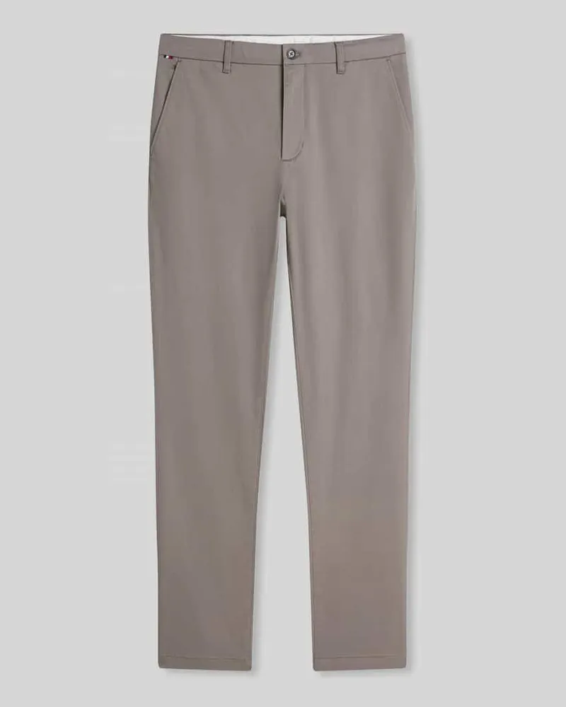 Tommy Hilfiger Slim Fit Chino aus Baumwoll-Mix Modell 'BLEECKER Hellgrau