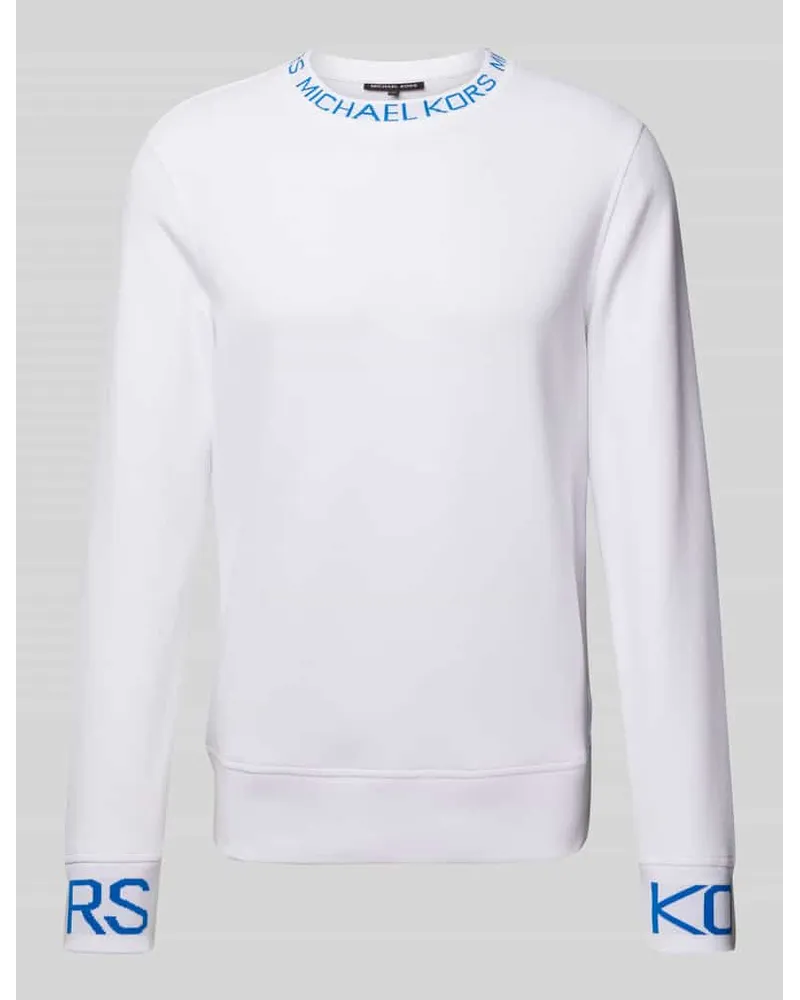 Michael Kors Sweatshirt mit Label-Print Weiss