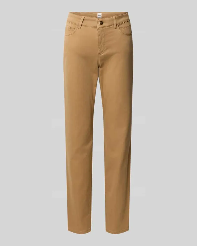 Brax Straight Fit Jeans im 5-Pocket-Design Modell 'STYLE.SHAKIRA Camel