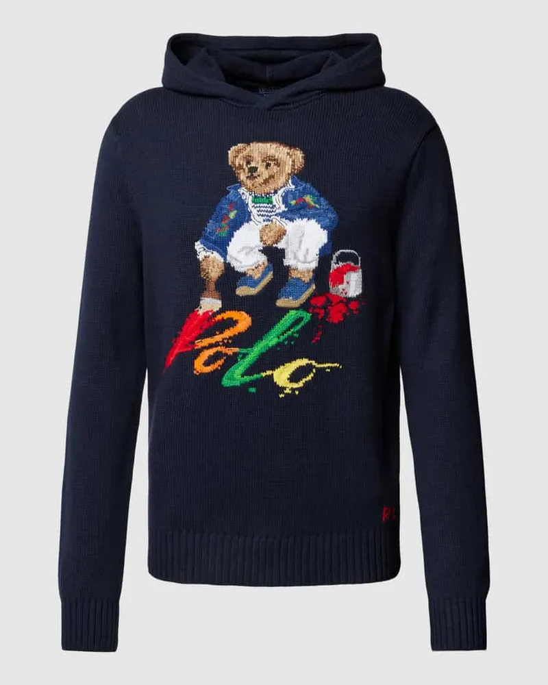 Ralph Lauren Hoodie mit Motiv und Label-Detail Marine