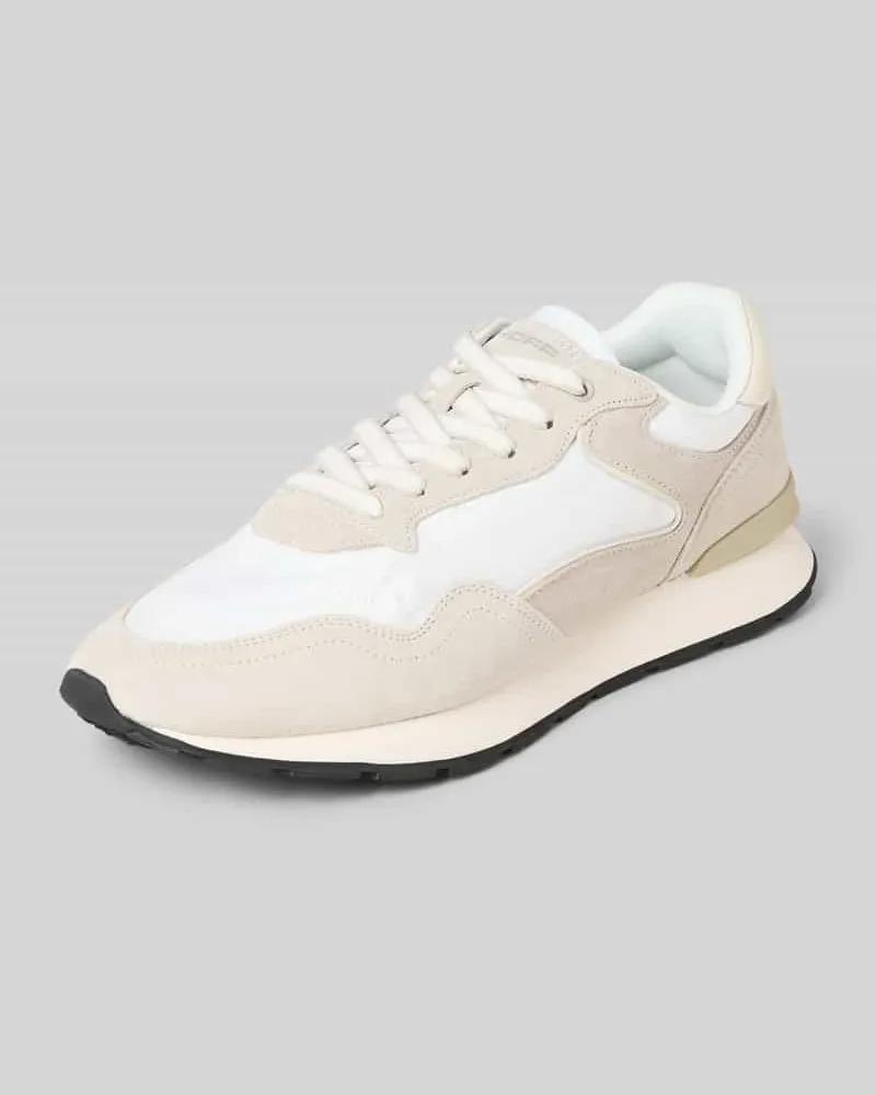 HOFF Sneaker aus Leder-Mix Modell 'City Hellgrau