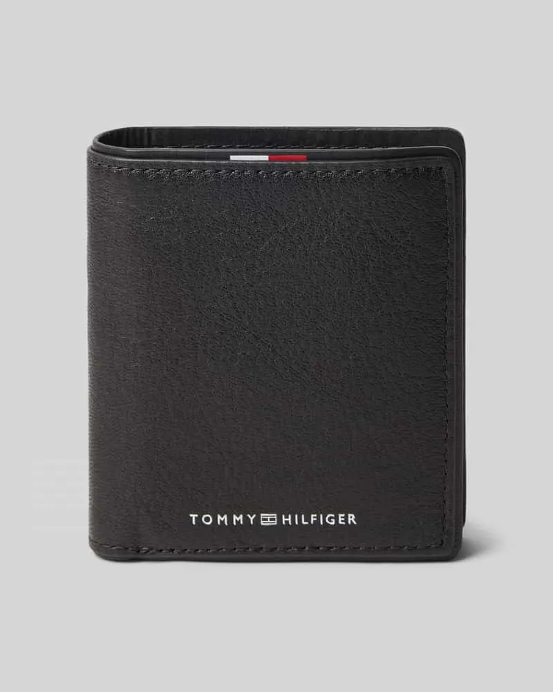 Tommy Hilfiger Portemonnaie aus Rindleder Black