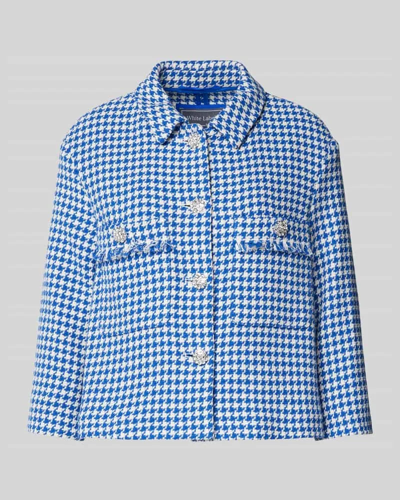 White Label Blazer in Bouclé-Optik Royal