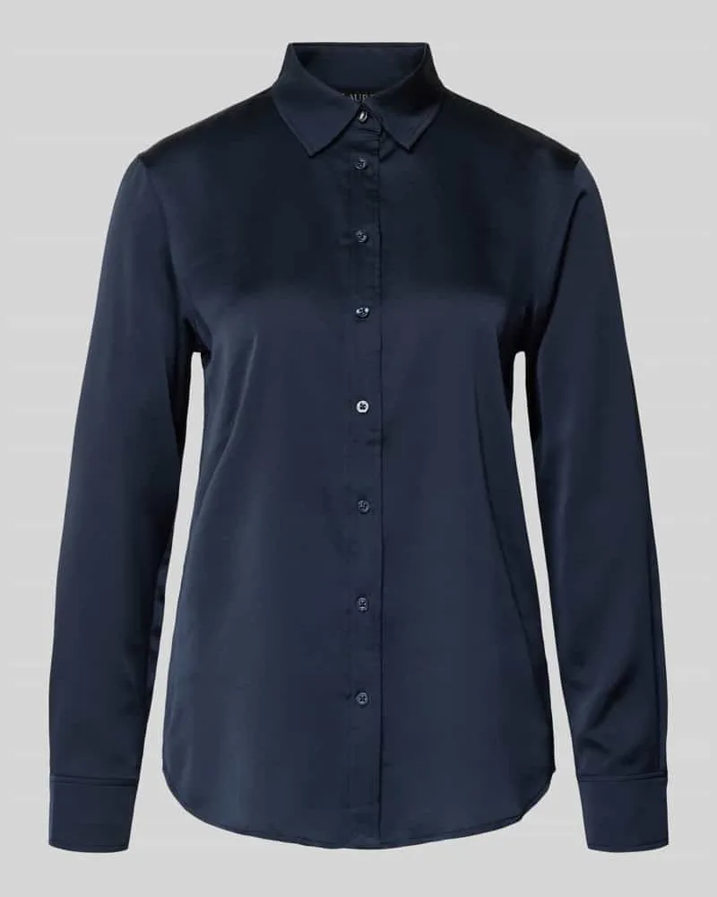 Ralph Lauren Regular Fit Hemdbluse mit Umlegekragen Modell 'Jamelko Dunkelblau