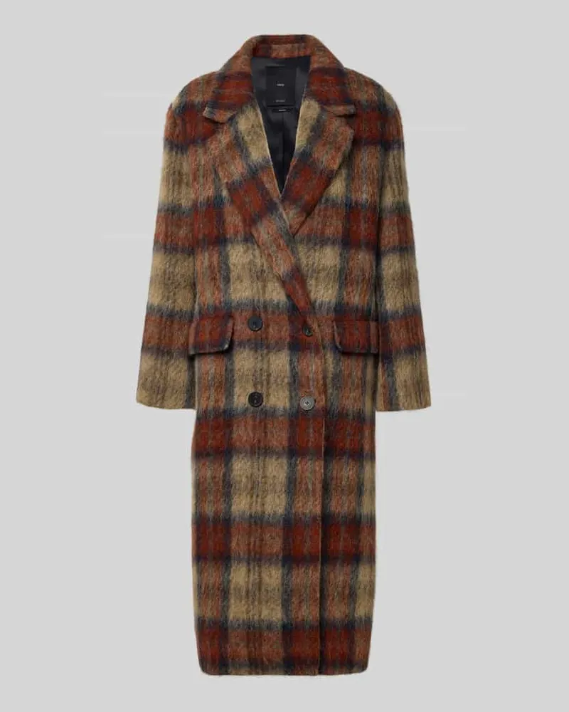 Mango Mantel mit Reverskragen Beige