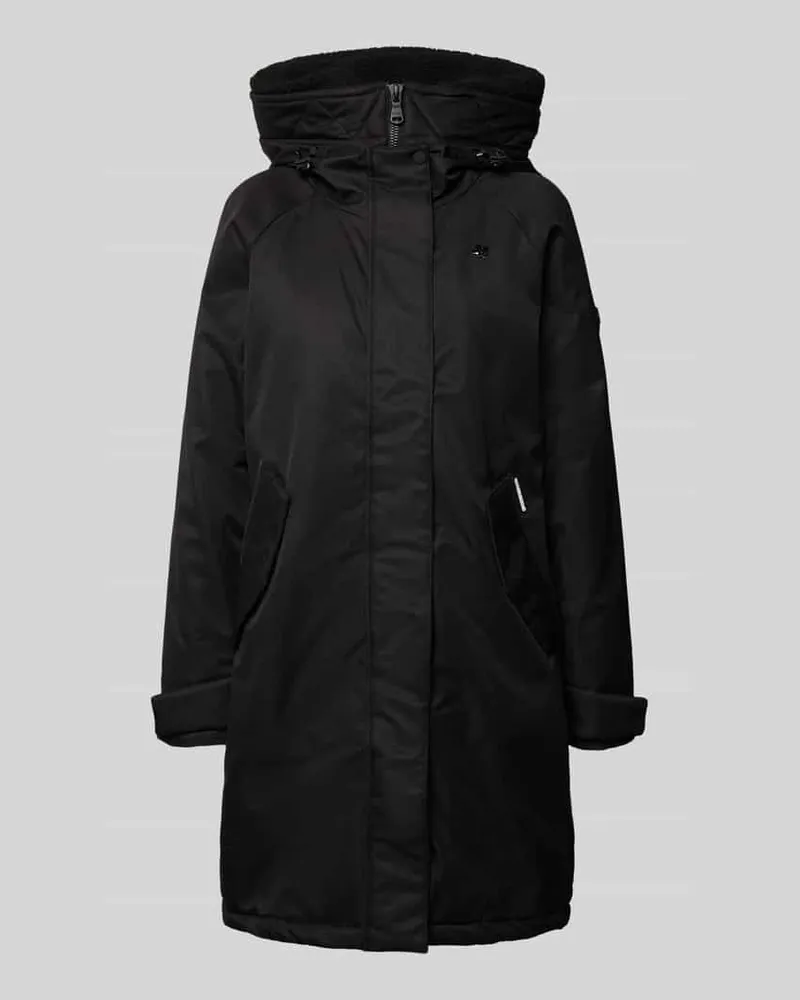 khujo Parkamantel mit verdecktem Reißverschluss Modell 'SEMIE2 Black