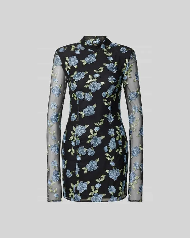 ROTATE Birger Christensen Minikleid mit Rückenausschnitt Black