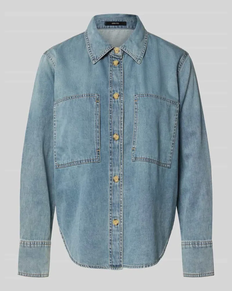 someday. Jeansbluse in Denim-Optik Modell 'Zutie Jeansblau