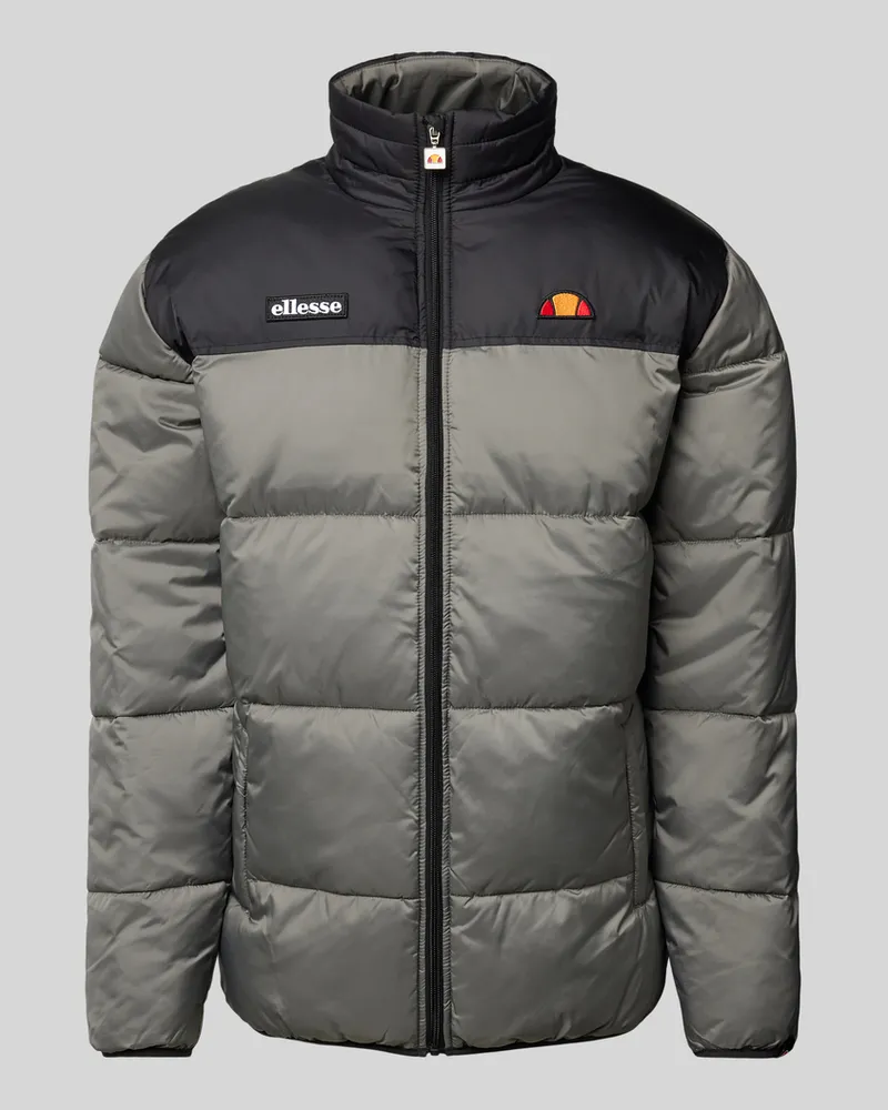 Ellesse Steppjacke mit Label-Stitchings Modell 'CALOROSO Mittelgrau