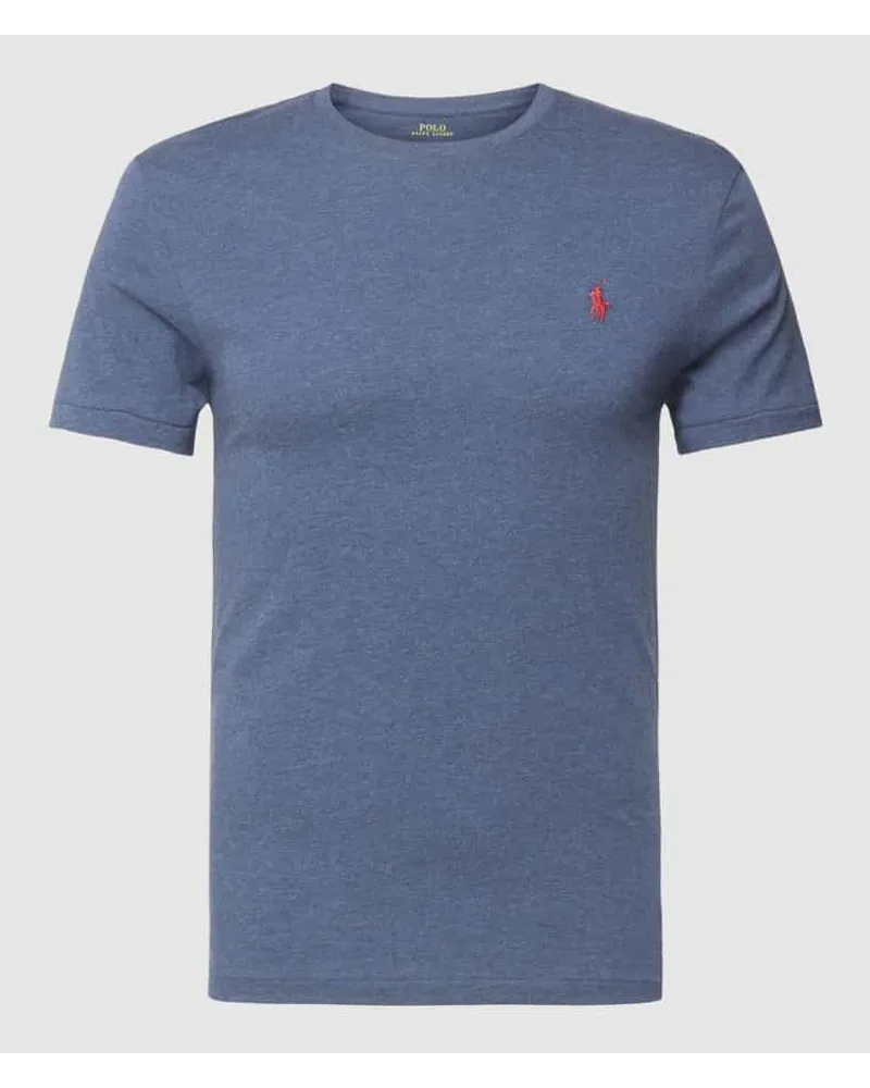 Ralph Lauren T-Shirt mit Label-Stitching Dunkelblau