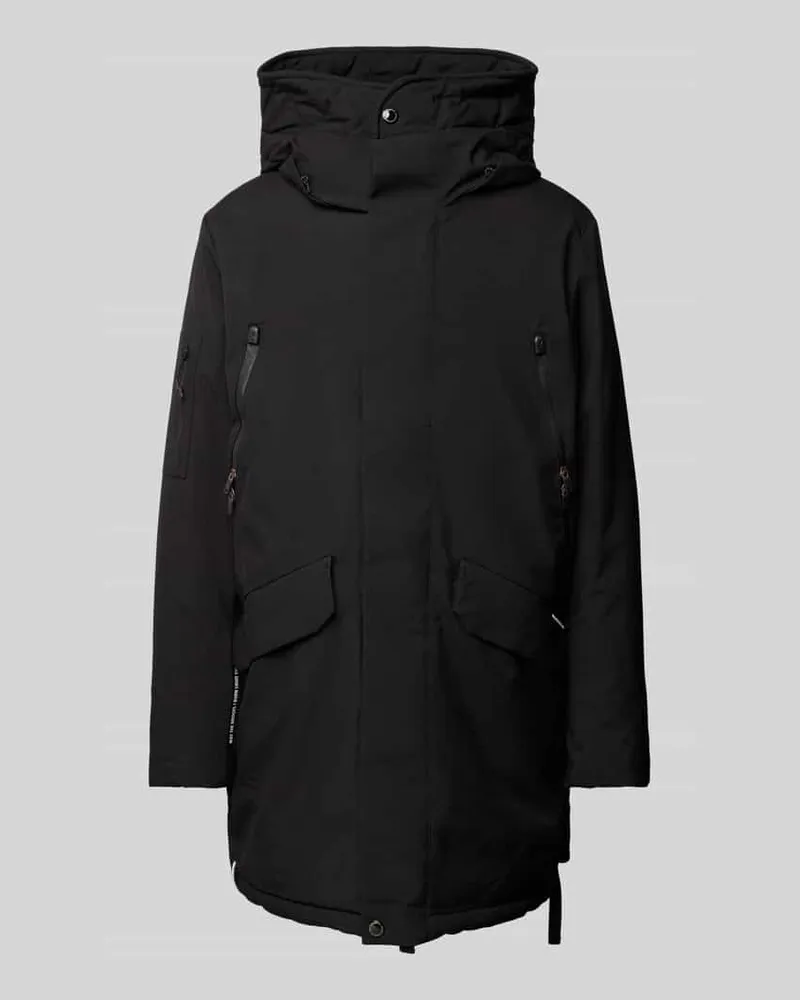 khujo Jacke mit Kapuze Modell 'Carl Black