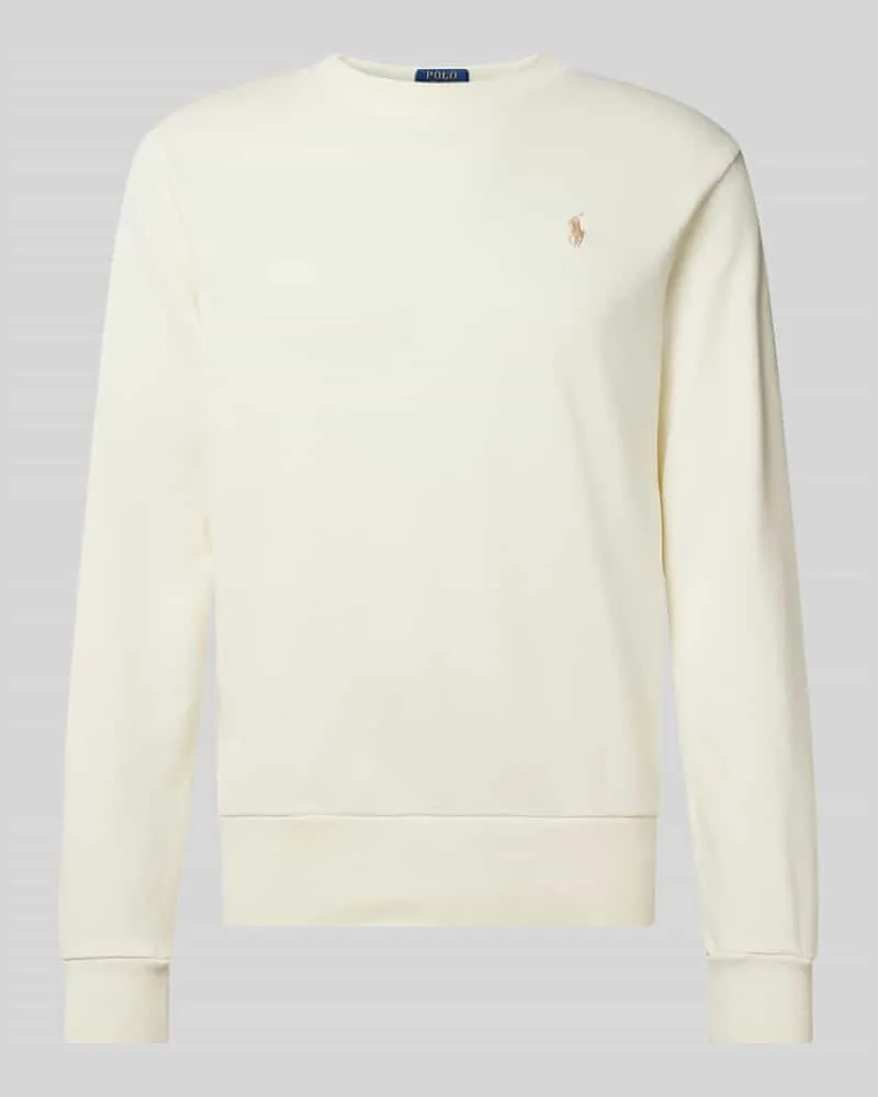 Ralph Lauren Sweatshirt mit Label-Stitching Sand
