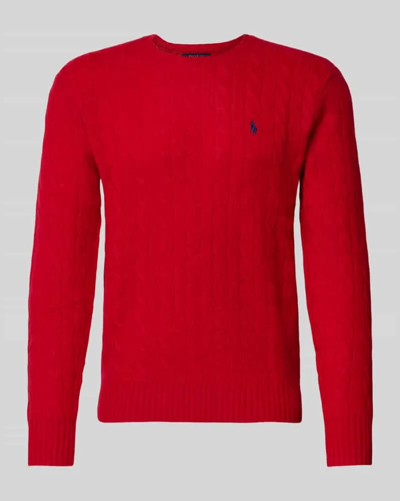 Ralph Lauren Regular Fit Strickpullover aus Woll-Kaschmir-Mix Rot