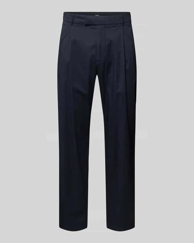 cinque Slim Fit Anzughose mit Biesen und französischen Eingrifftaschen Marine