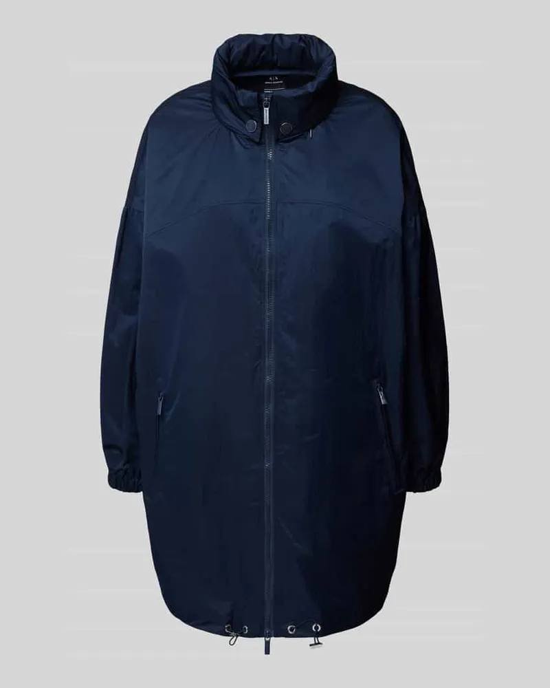 Armani Exchange Mantel mit Zweiwege-Reißverschluss Marine