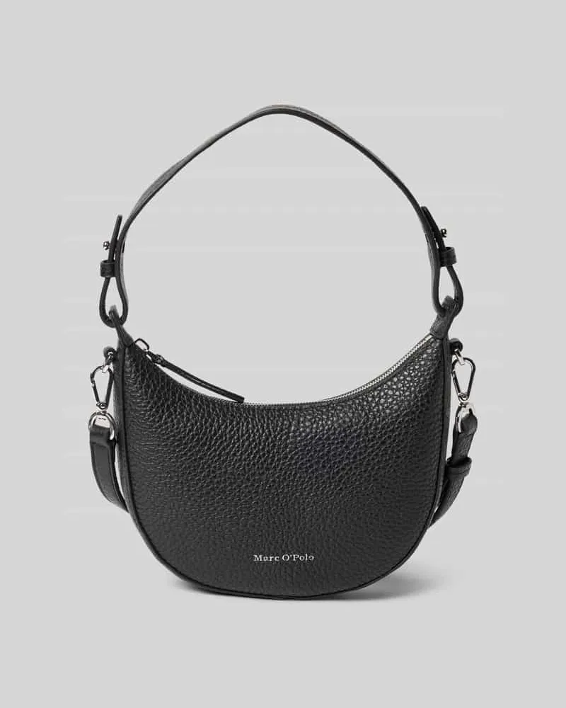 Marc O'Polo Crossbody Bag aus fein genarbtem Rindsleder Black
