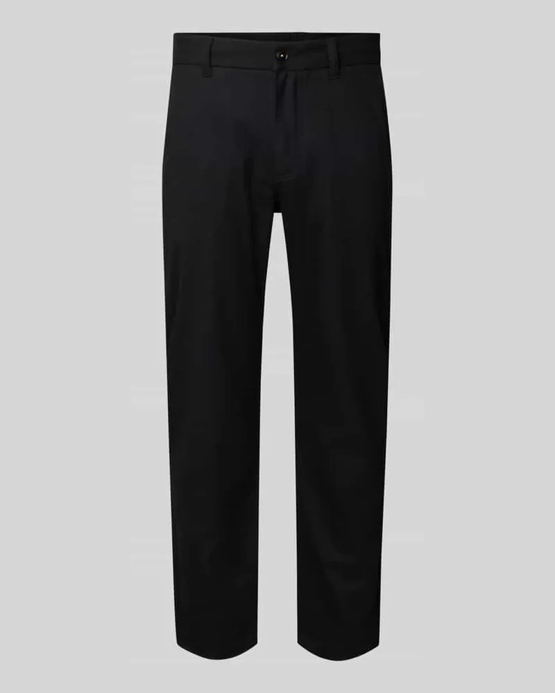 HUGO BOSS Tapered Chino mit Viskose-Anteil Modell 'CHINO-TAPERED Black