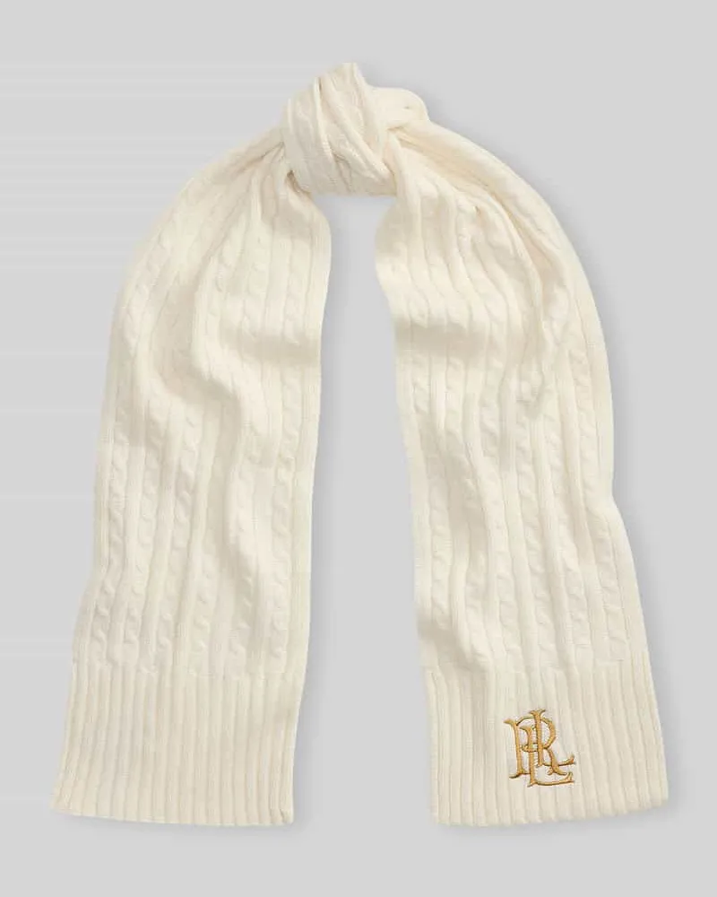 Ralph Lauren Schal mit Logo-Stitching Offwhite