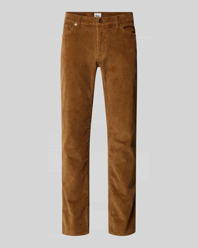 Brax Cordhose mit 5-Pocket-Design Modell 'Cadiz Mittelbraun