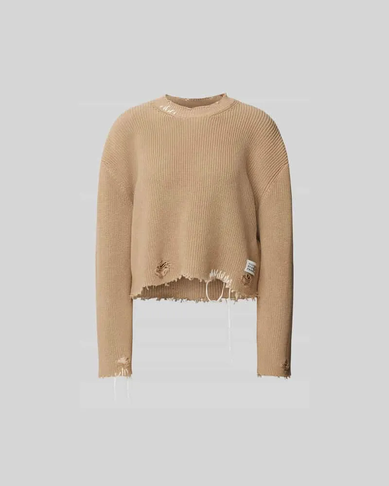 Maison Margiela Pullover im Used-Look Beige