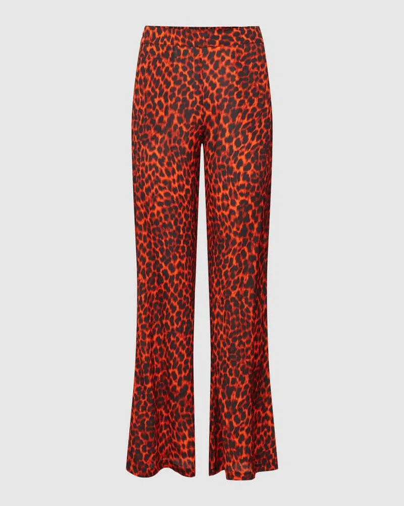 Risy & Jerfs Palazzohose mit Animal-Print Modell 'Goch Orange