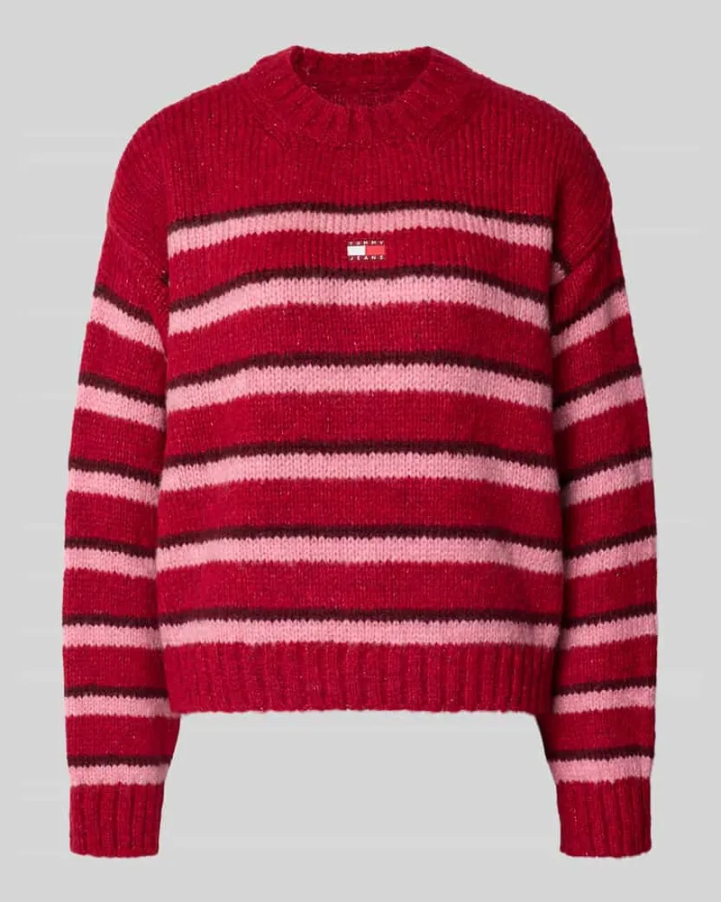 Tommy Hilfiger Regular Fit Strickpullover mit Alpaka-Anteil Bordeaux