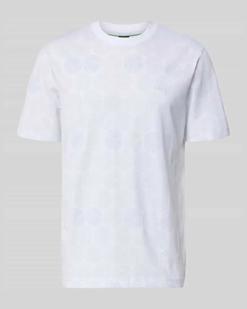 HUGO BOSS Regular Fit T-Shirt aus reiner Baumwolle Weiss