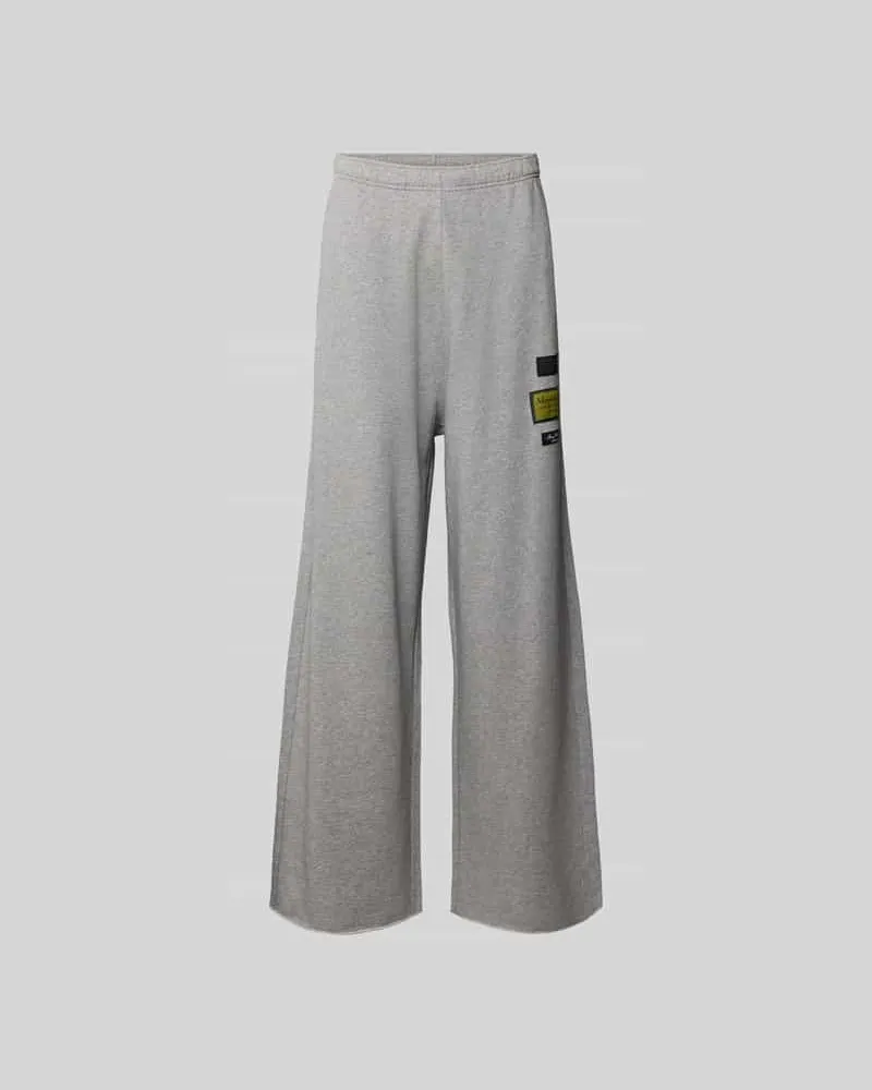 Maison Margiela Wide Fit Sweatpants mit Logo-Patch Mittelgrau