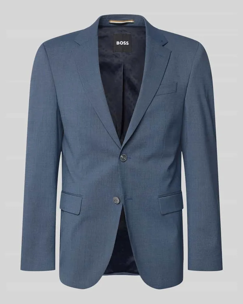 HUGO BOSS Regular Fit Anzugsakko aus Schurwoll-Mix Modell 'JASPER Bleu