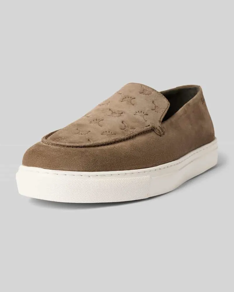 JOOP! Loafers aus Leder mit glatter Sohle Beige