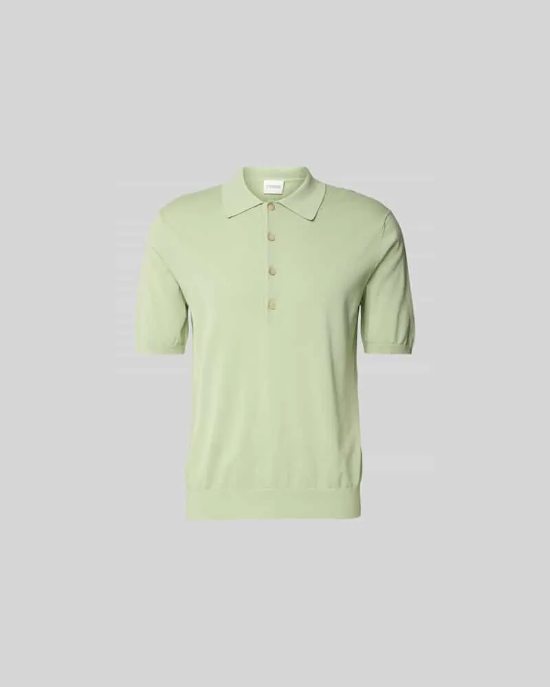 Closed Poloshirt mit gerippten Abschlüssen Gruen