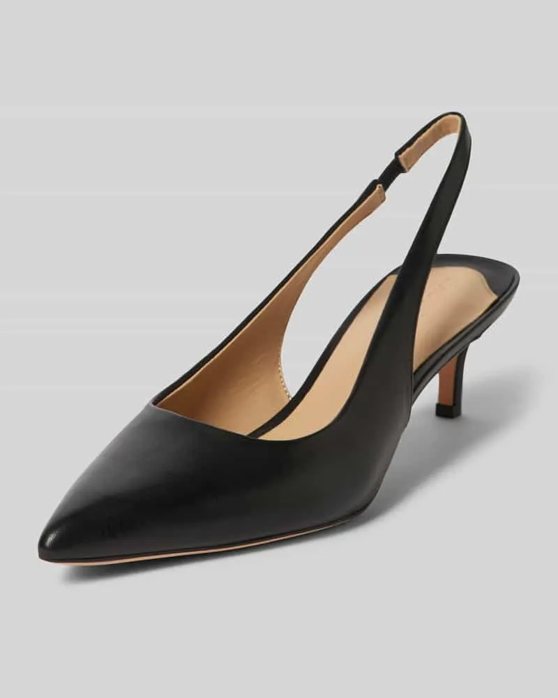 Ralph Lauren Lederpumps mit Pfennigabsatz Modell 'LOLAH Black