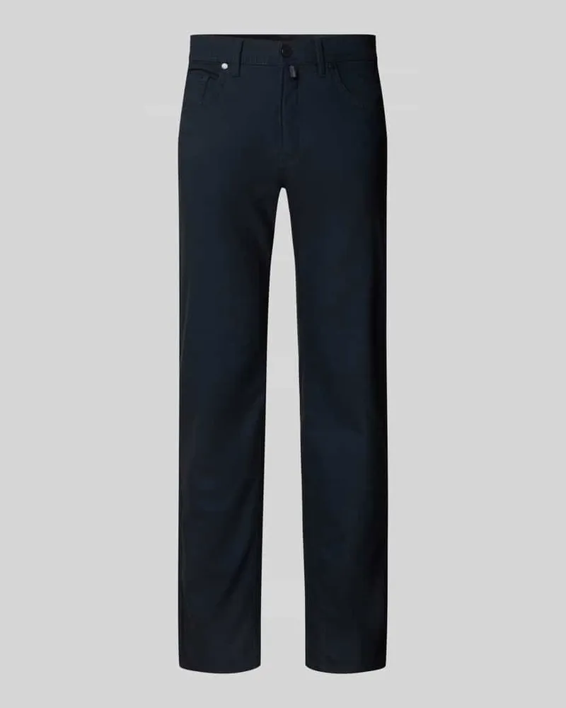 Pierre Cardin Slim Fit Stoffhose mit Viskose-Anteil Modell 'Lyon Marine