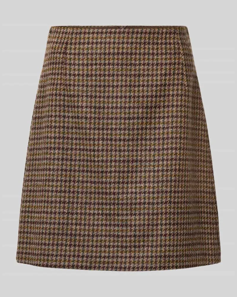 Max Mara Leicht ausgestellter Mini-Rock aus Woll-Mix Modell 'VATA Camel