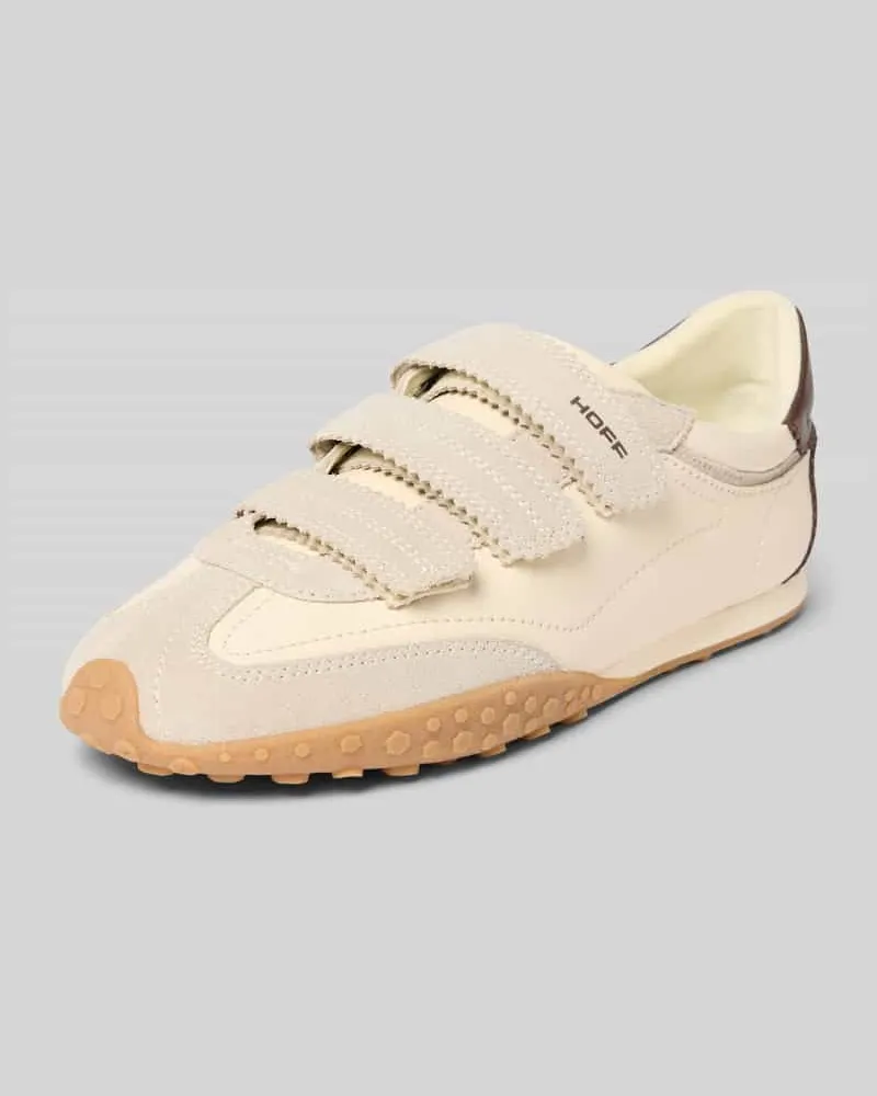 HOFF Sneaker aus echtem Leder mit Klettverschluss Modell 'Bridge Beige