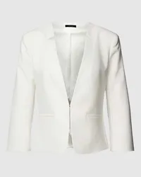 COMMA Blazer in unifarbenem Design Weiss